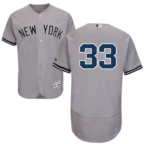 Yankees #33 Greg Bird Grey Flexbase Authentic Collection Stitched MLB Jersey